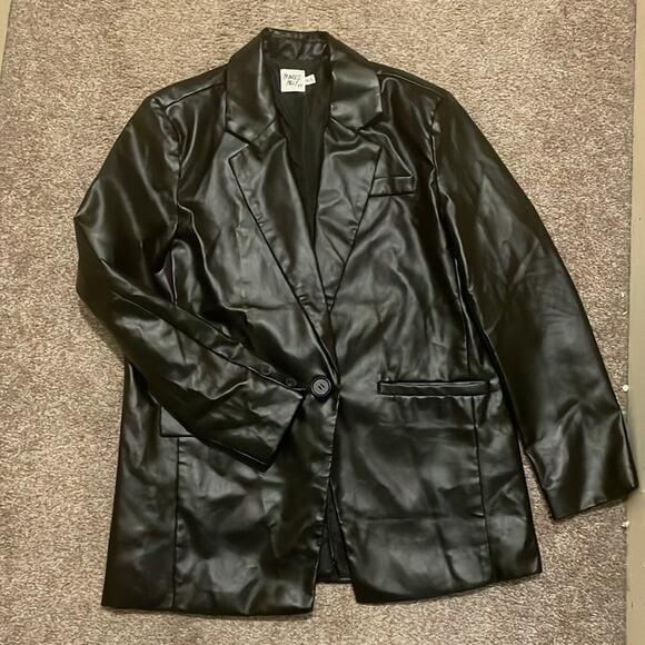 New Princess Polly Jocelyn leather blazer - Picture 2 of 11